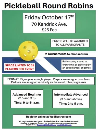 pickleball schedule 